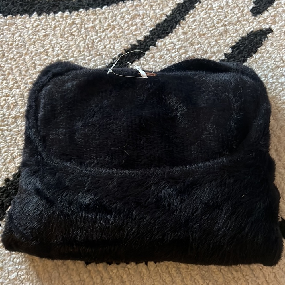 Free people square neck black sweater - Picture 8 of 12